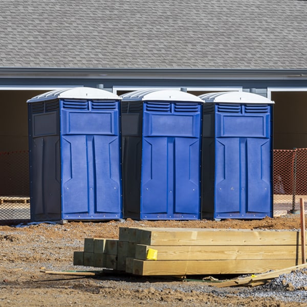 how can i report damages or issues with the porta potties during my rental period in Mackinaw City MI